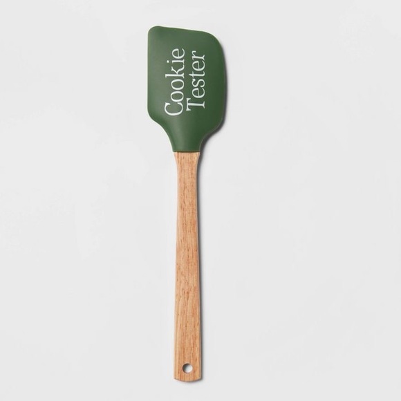 Cookie tester Silicone Spatula with Wood Handle - Picture 1 of 3